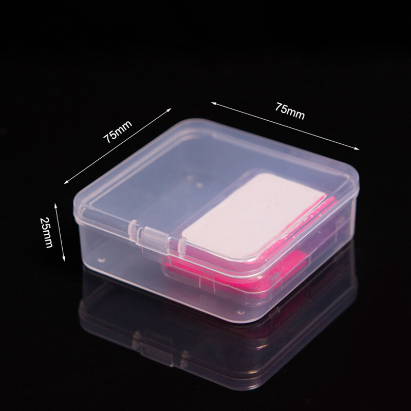 Clear Plastic Jewelry Storage Case Container Packaging Box Collecting Small Item