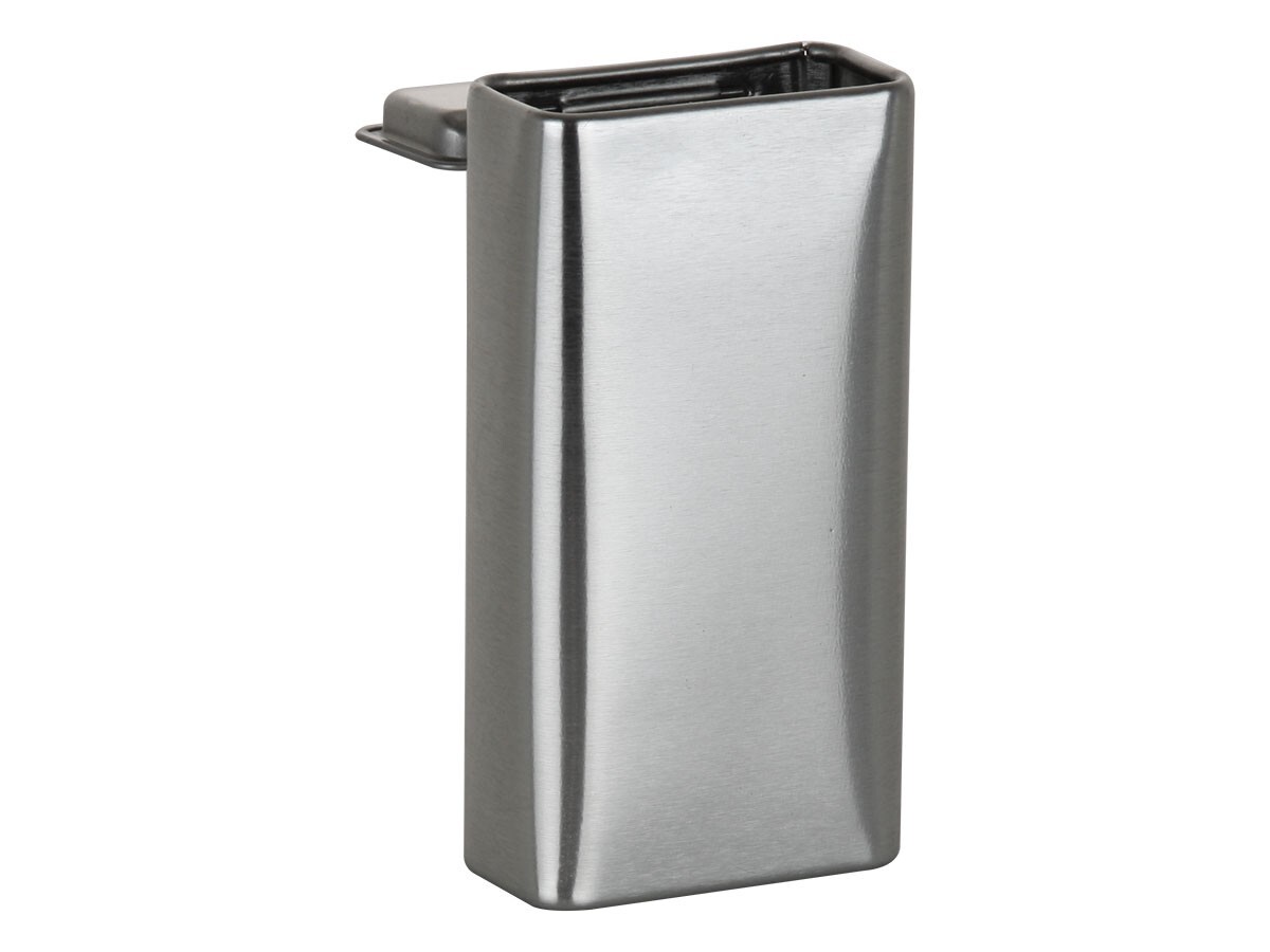 MagnaKoys Rectangular Silver Metal Hinged Lid Tin Containers (7 Pack)