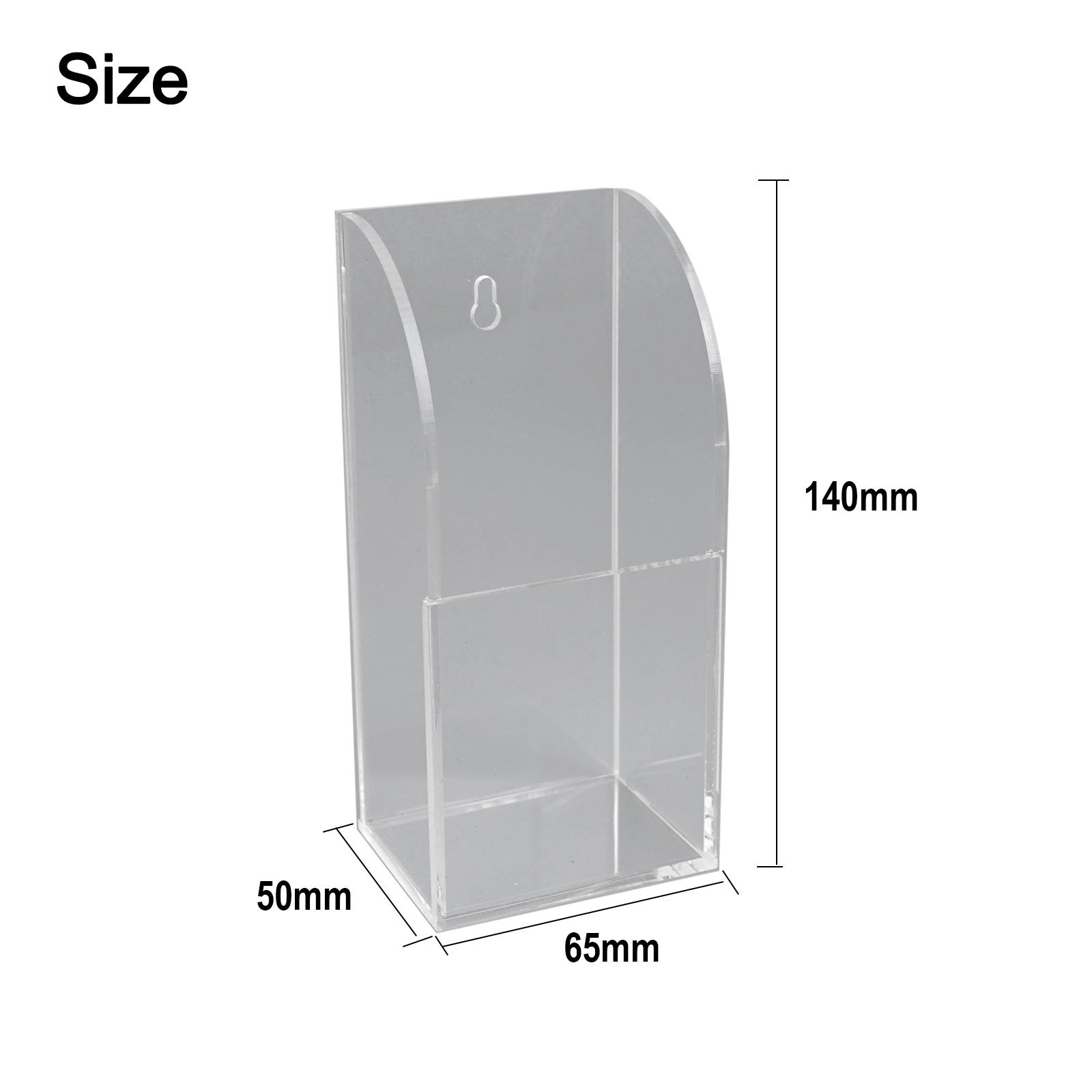 Remote Storage Box Holder Case Remote Control Storage Box Acrylic Clear