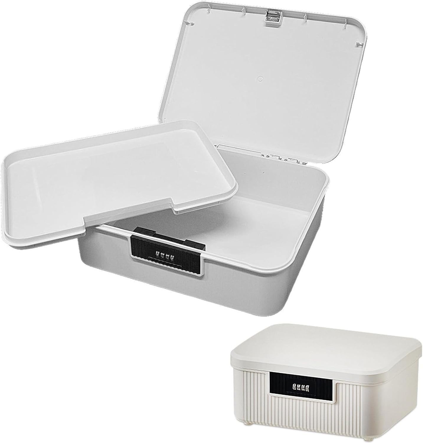 Lockable Storage Box, 2.3 Gallon/9 Liter Combination Lock Box, Medicine Case …