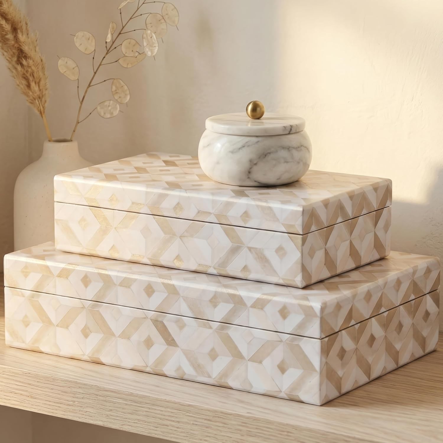 Decorative Storage Boxes with Lids – Beautiful Organizer Bins for Your Bookshelf