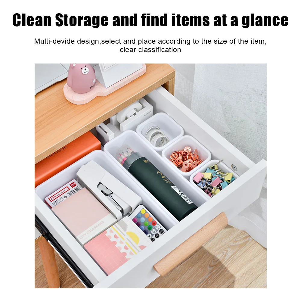 8Pc/Set Storage Drawer Storage Box Sundries Jewellery Holder Make up Organizer B