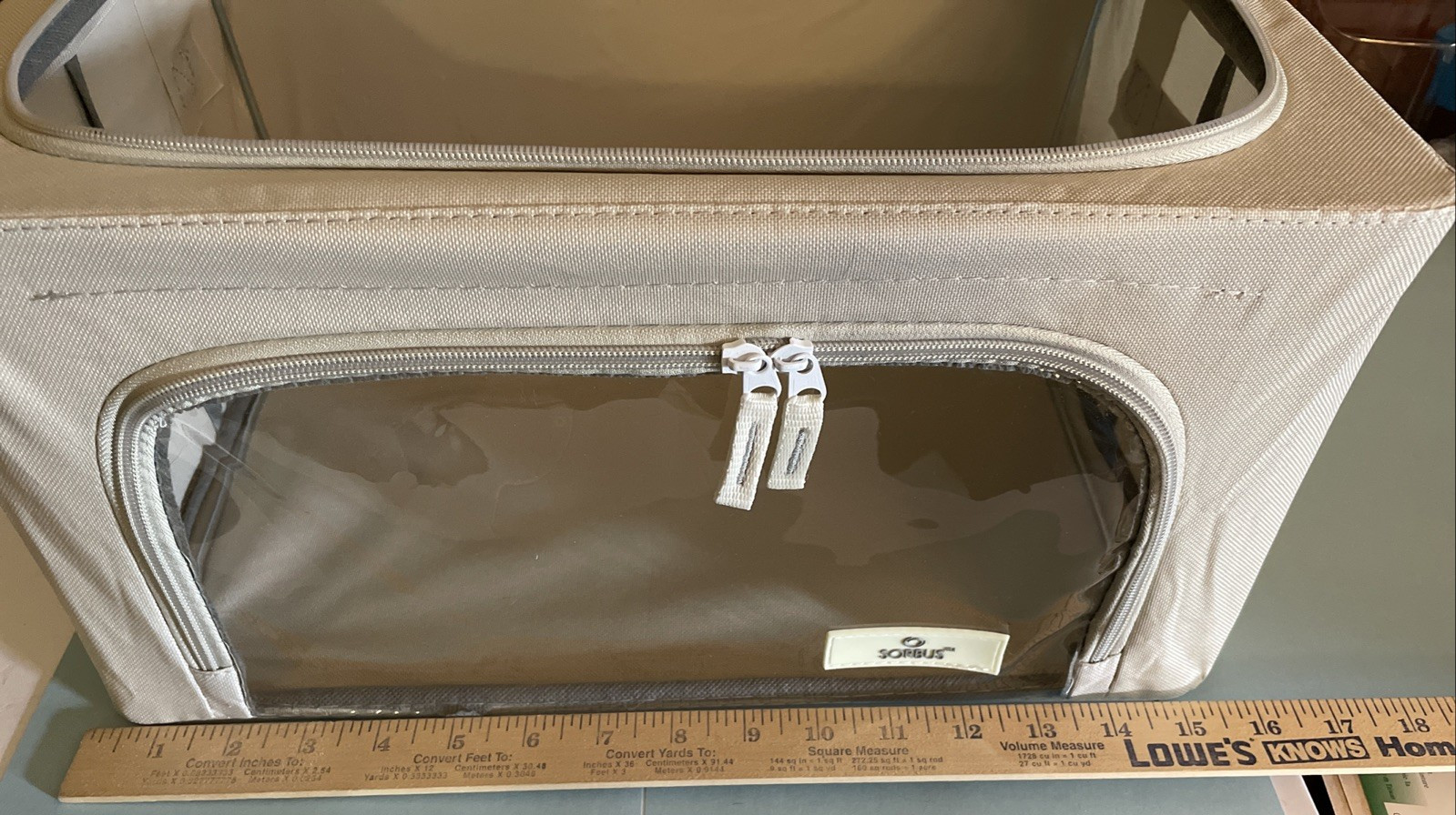 Two Collapsible Storage Scobus Containers 16&Prime; X 12&Prime; X 8&Prime;. Canvas with metal fram