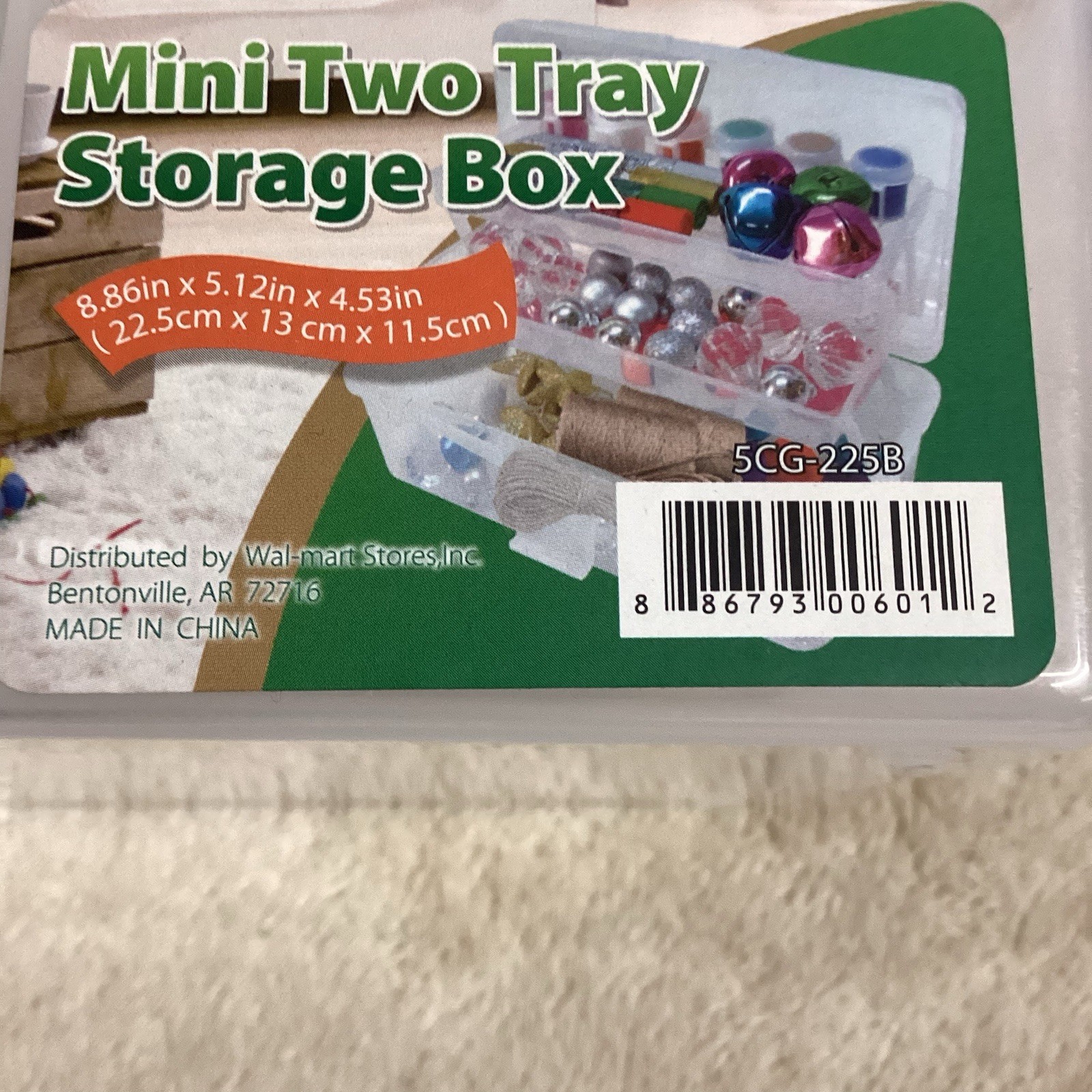 Mini Two Traw Storage Box New