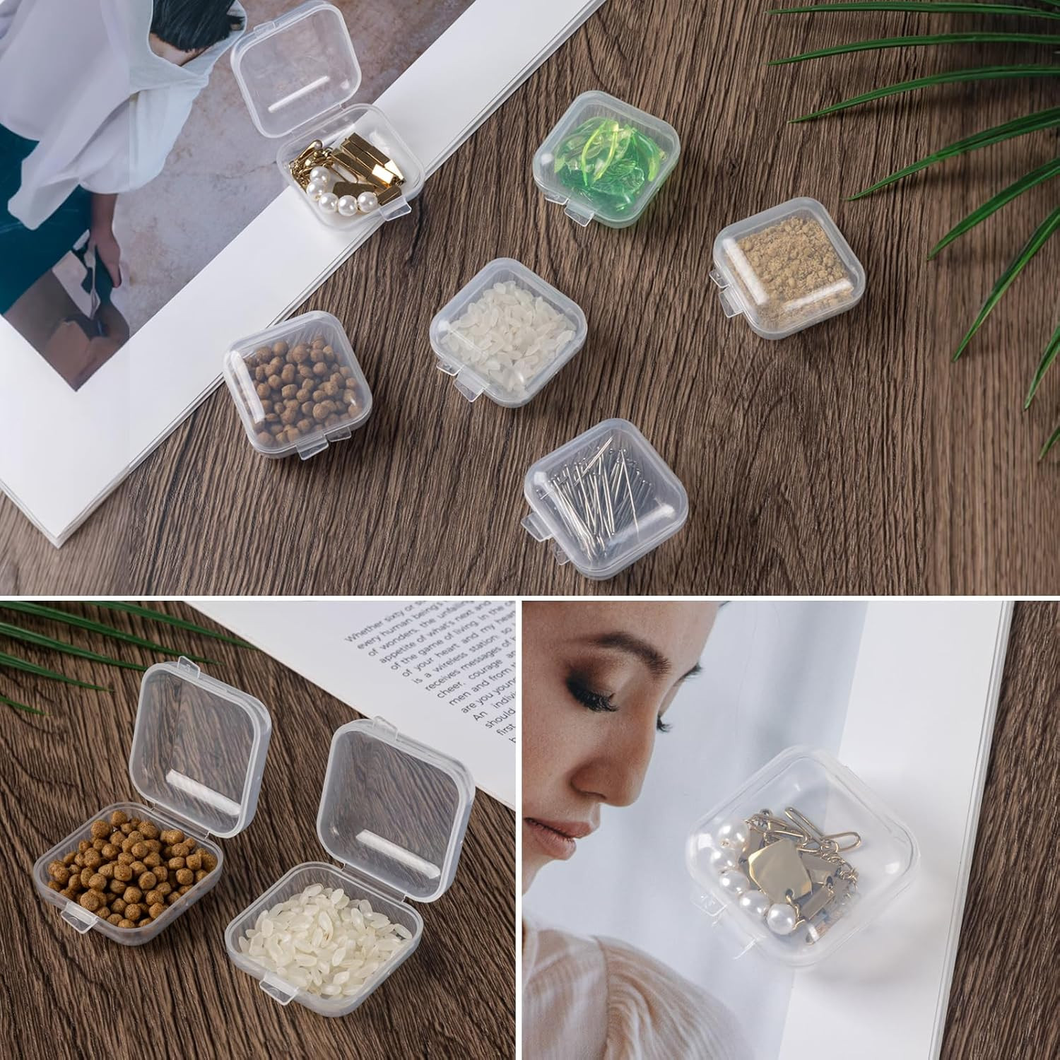 10Pcs Ear Plug Case, Mini Plastic Earplug Containers, 1.8Mm Square Box with H…