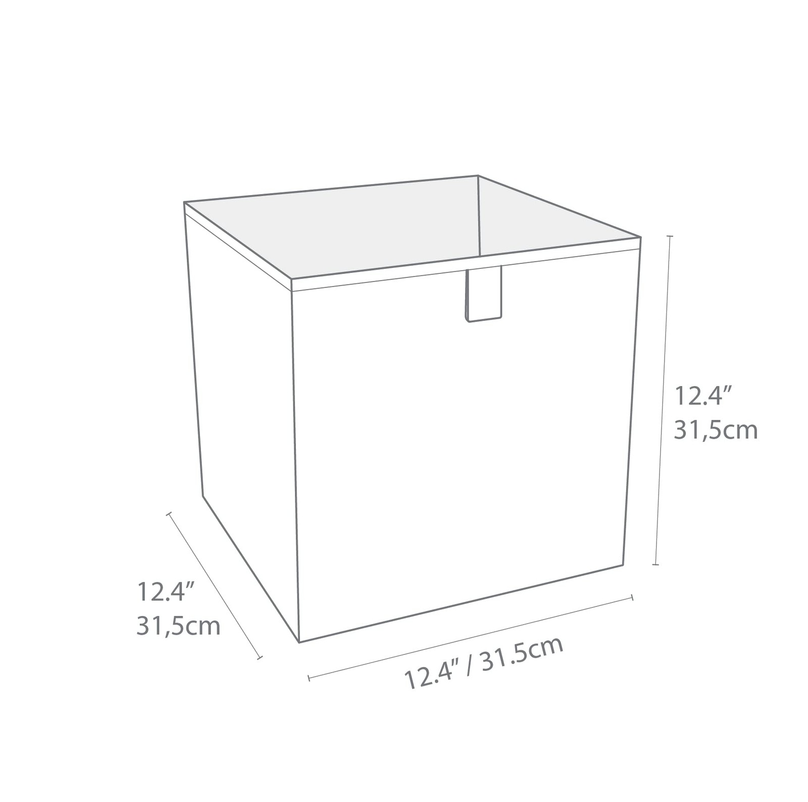 BIGSO Cube Box for Shelf or Cabinet – Large Storage Box for K…