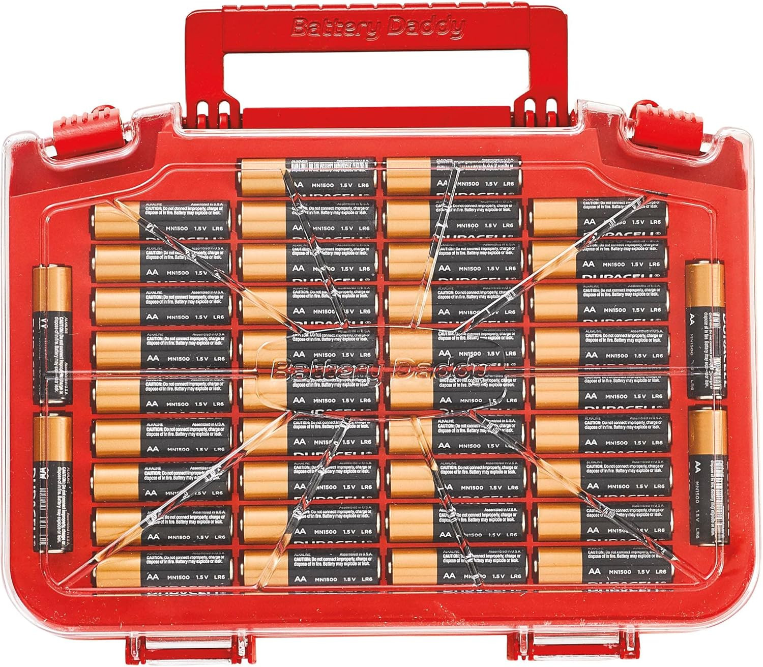 Battery Daddy Smart – Battery Organizer Storage Case with Tester,Stores & Protec