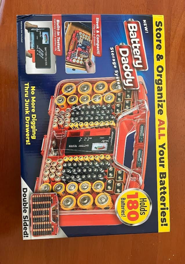 180 Battery Daddy Storage System Caddy Organizer with Case and Tester
