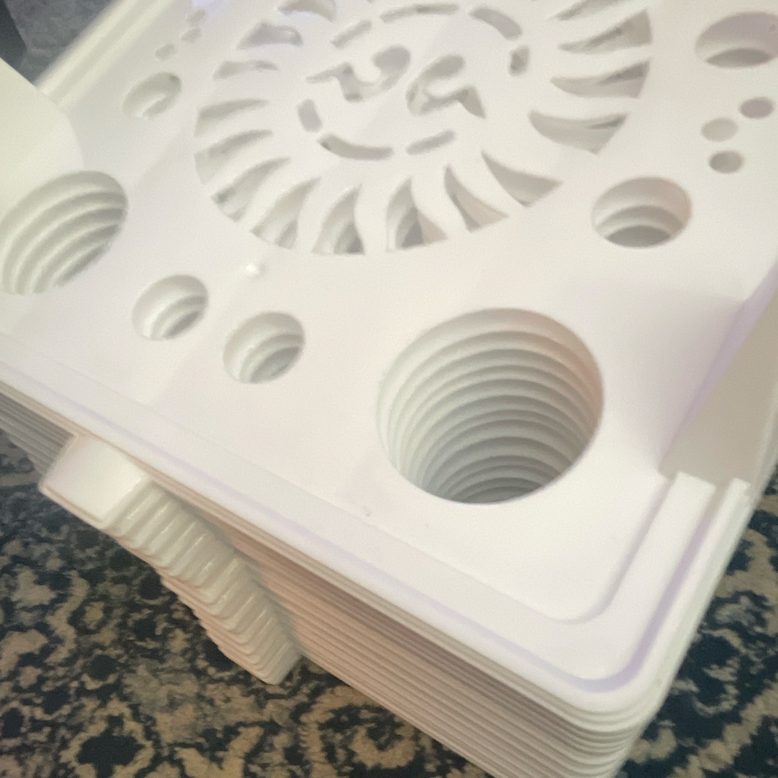 White Plastic Clothing Organizers (10) pictures show two sets.