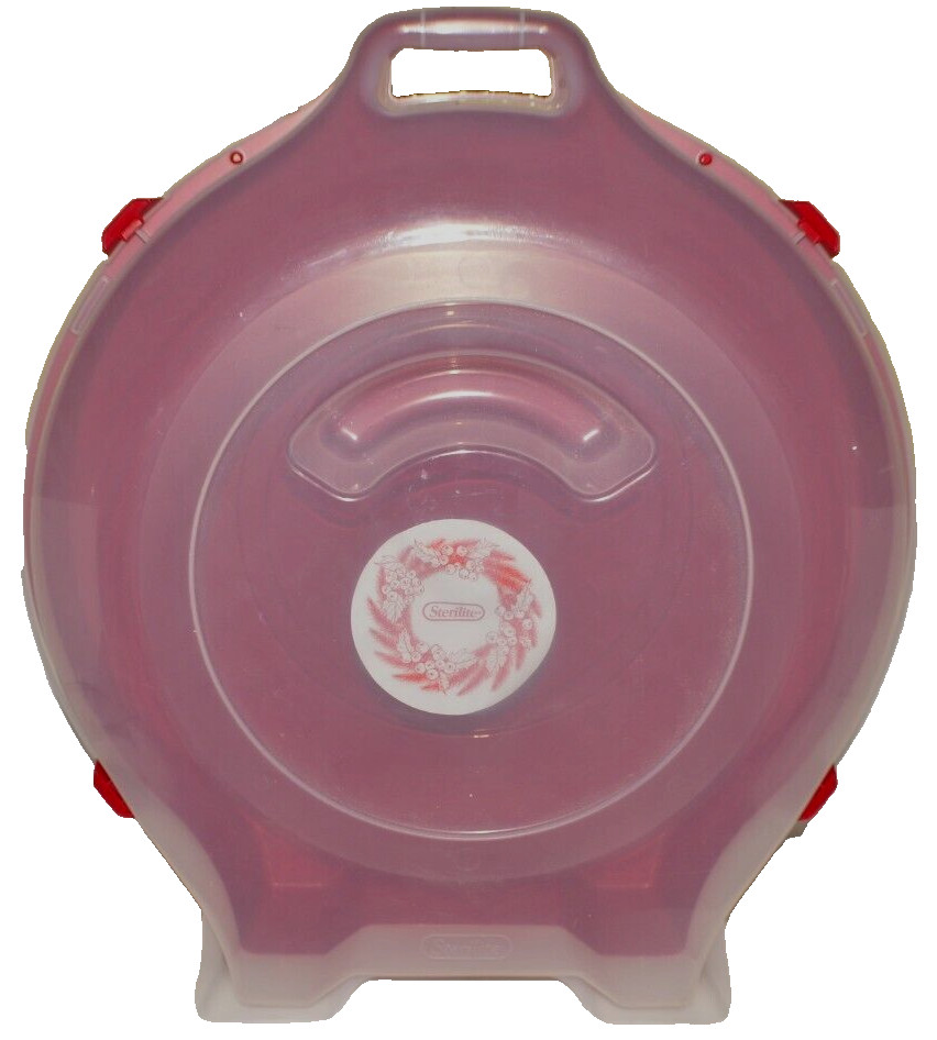 24&Prime; Sterilite Plastic Storage Container for Holiday Wreath