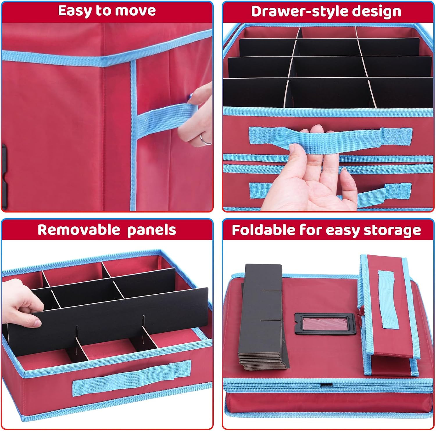 Monster Truck Storage Organizer, 4-Layer Trucks Storage Box with 48 Compartments