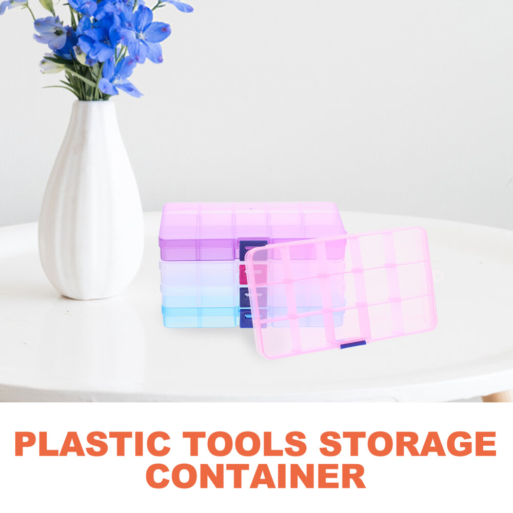 5Pcs Container with Compartments Storage Box Lightweight Cover Dropshipping