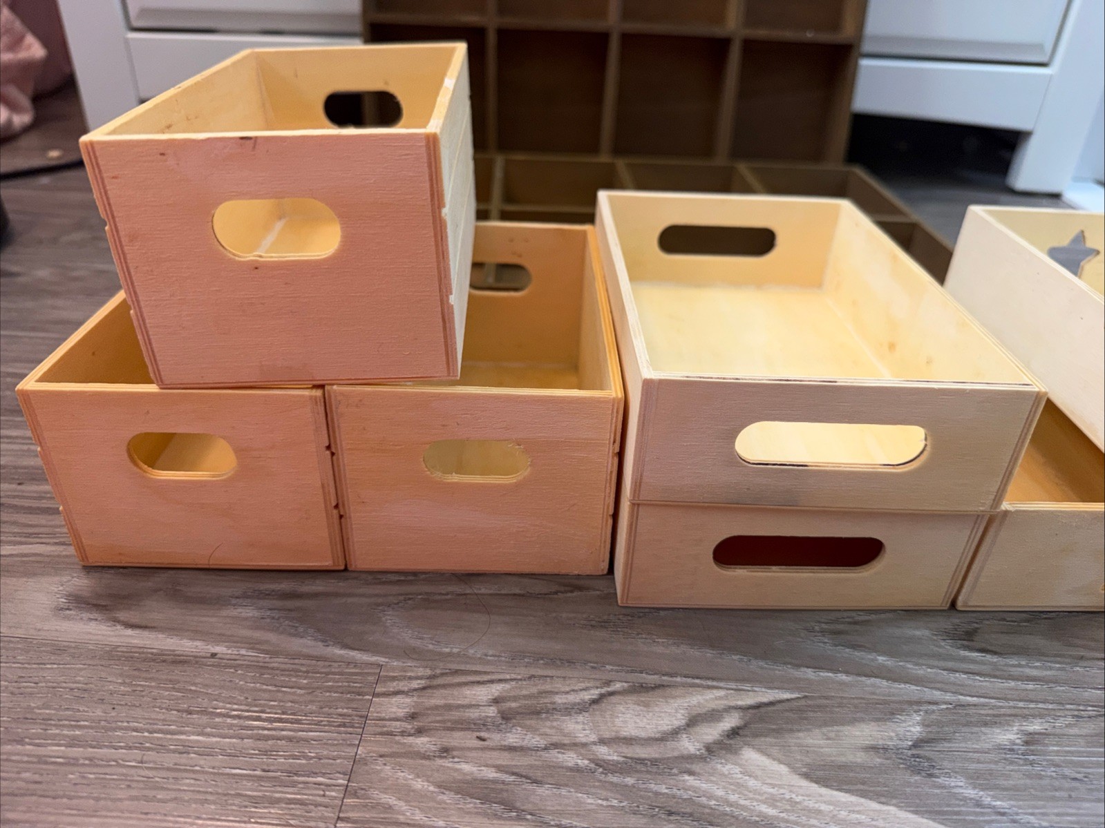 Wooden Organizer/Storage Boxes, 10 Count (for jewelry, stationary, etc)