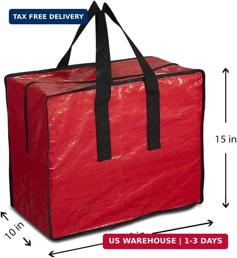 ProPik Christmas Ornaments Storage, Holiday Accessories Bag Tear-Proof Tarp 18 X