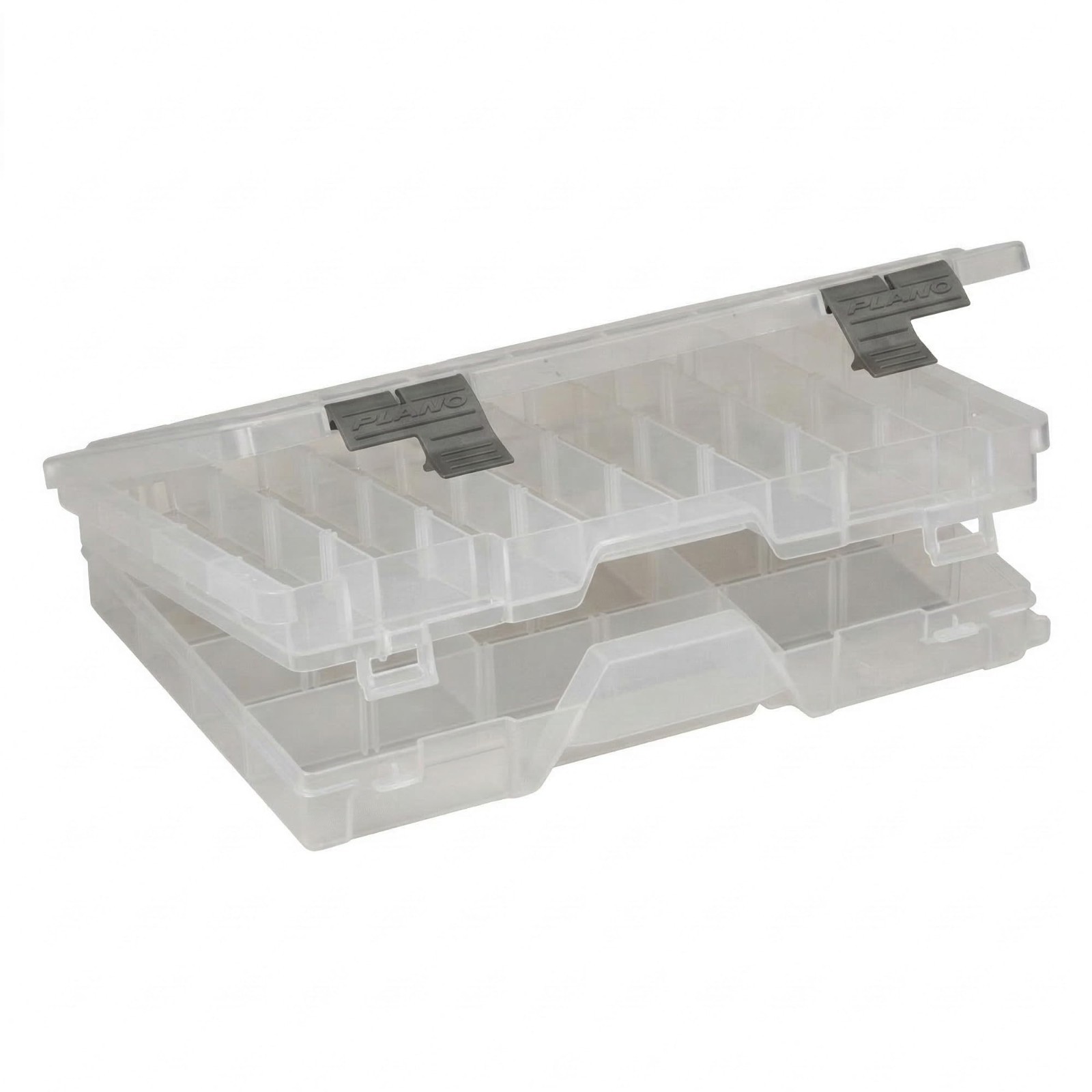 Two-Tier Utility Storage Box, Plano Stowaway 3700, Smoke Color, Fishing Tackle O