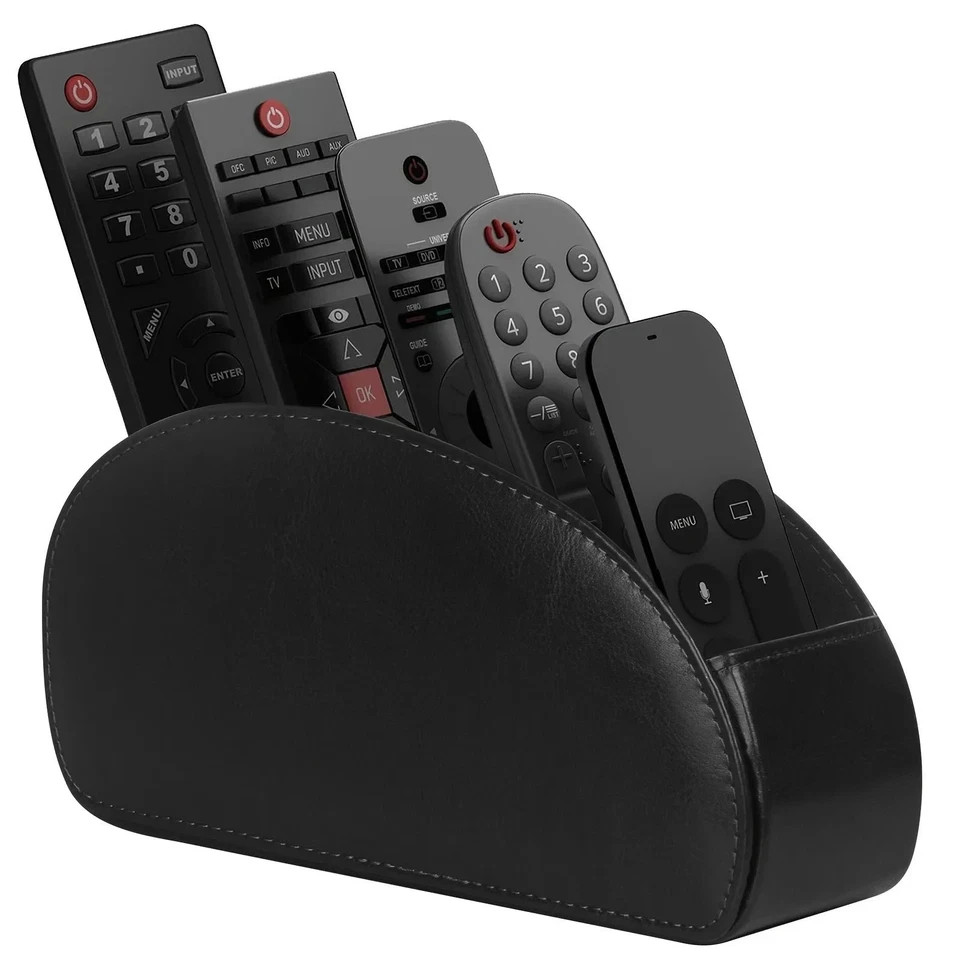 Storage Box PU Leather Phone And TV Remote Control Desk Organizer Holder Home