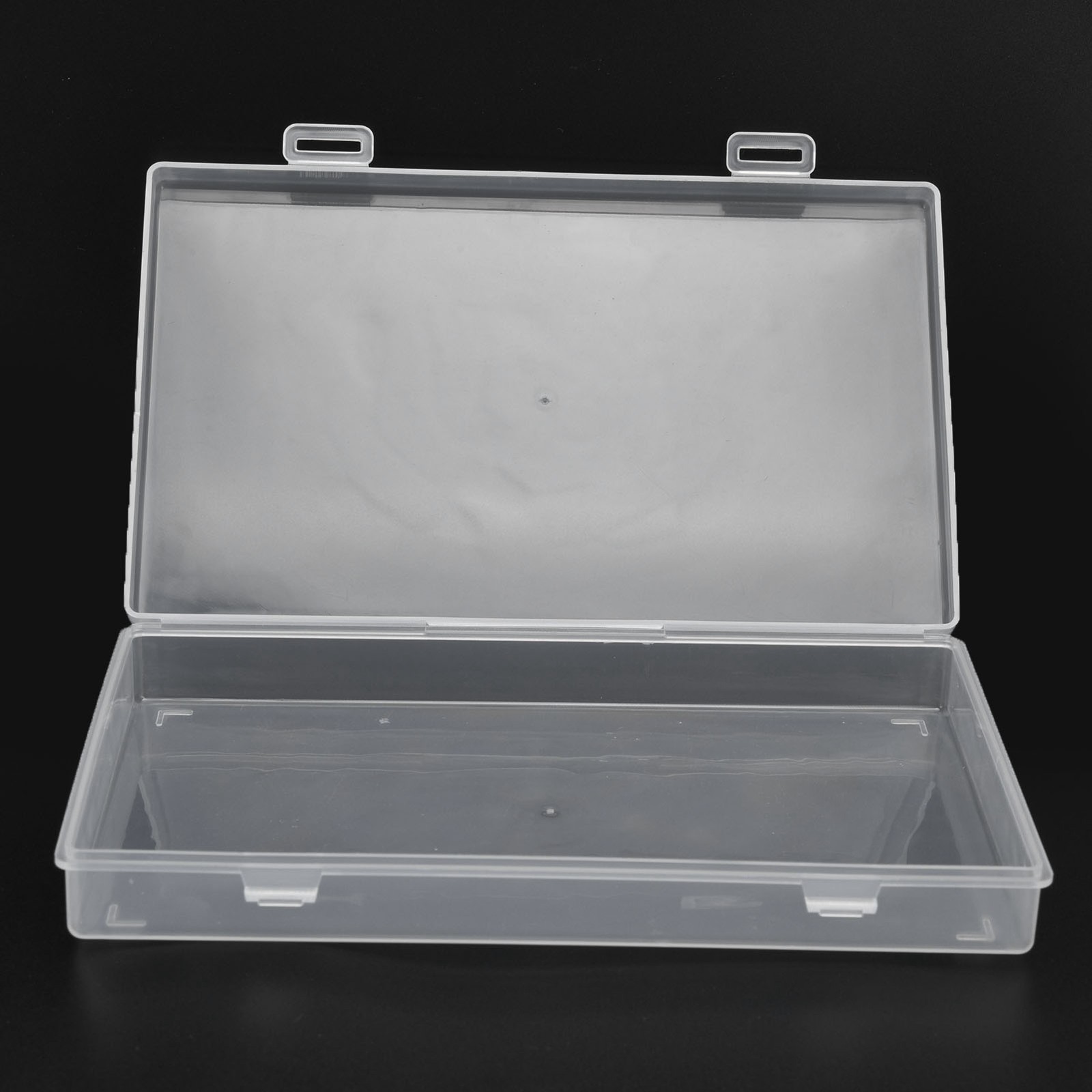 4Pcs Transparent Plastic Storage Box With Hinged Cover For Small Things Premium
