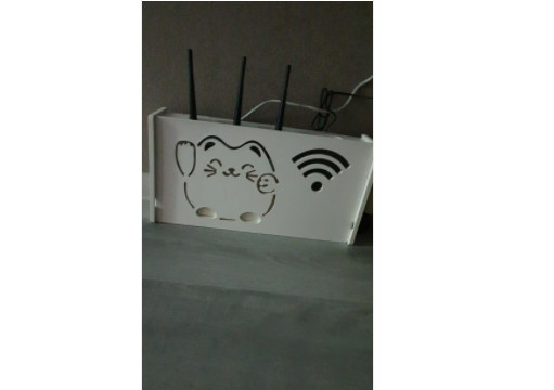 Wifi Router Shelf Cables Power Plus Wire Bracket Storage Box Walls Shelf Hanging