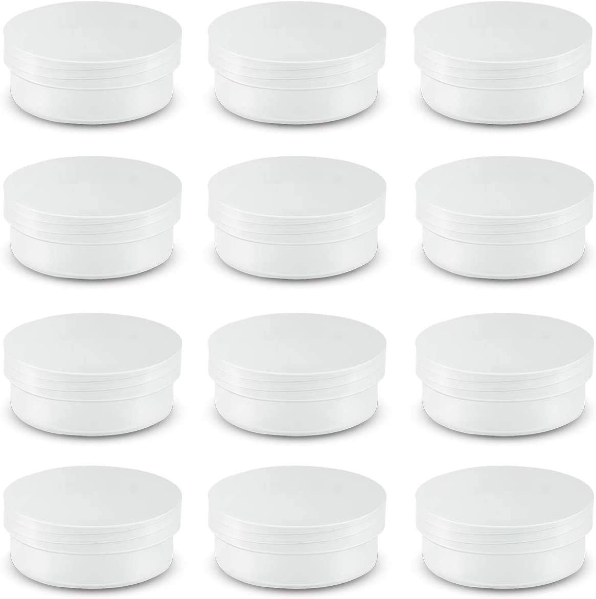 20Pack Round Clear Frosted Plastic Bead Storage Containers Box Case with Scre…