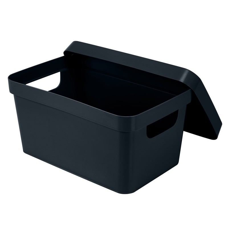 Stackable Small Plastic Storage Box W/ Click Tight Lid & Carrying Handles New