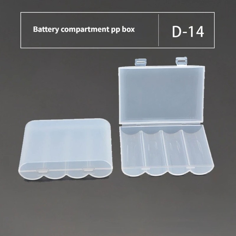 5 Pack Battery Storage Box Plastic Texture Suitable for Electronics Accessories