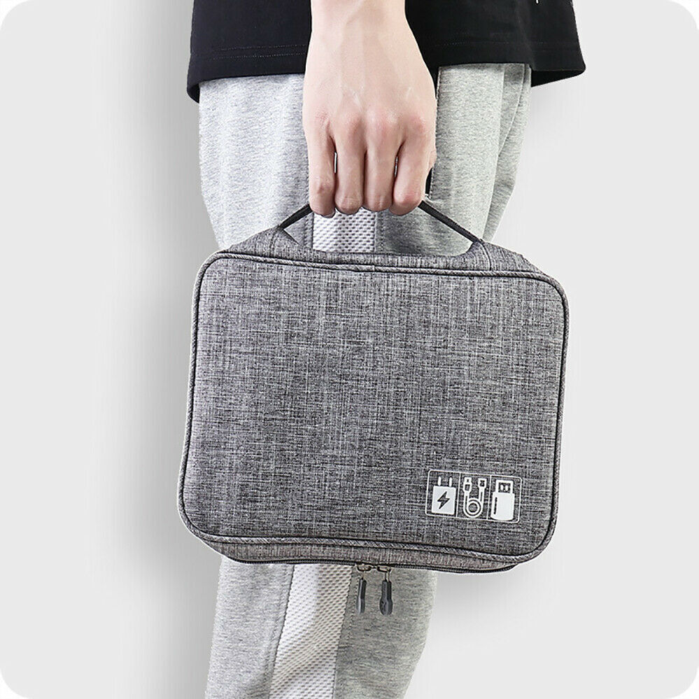 USB Travel Cable Bag Organizer Charger Storage Electronics Case Cord Accessories