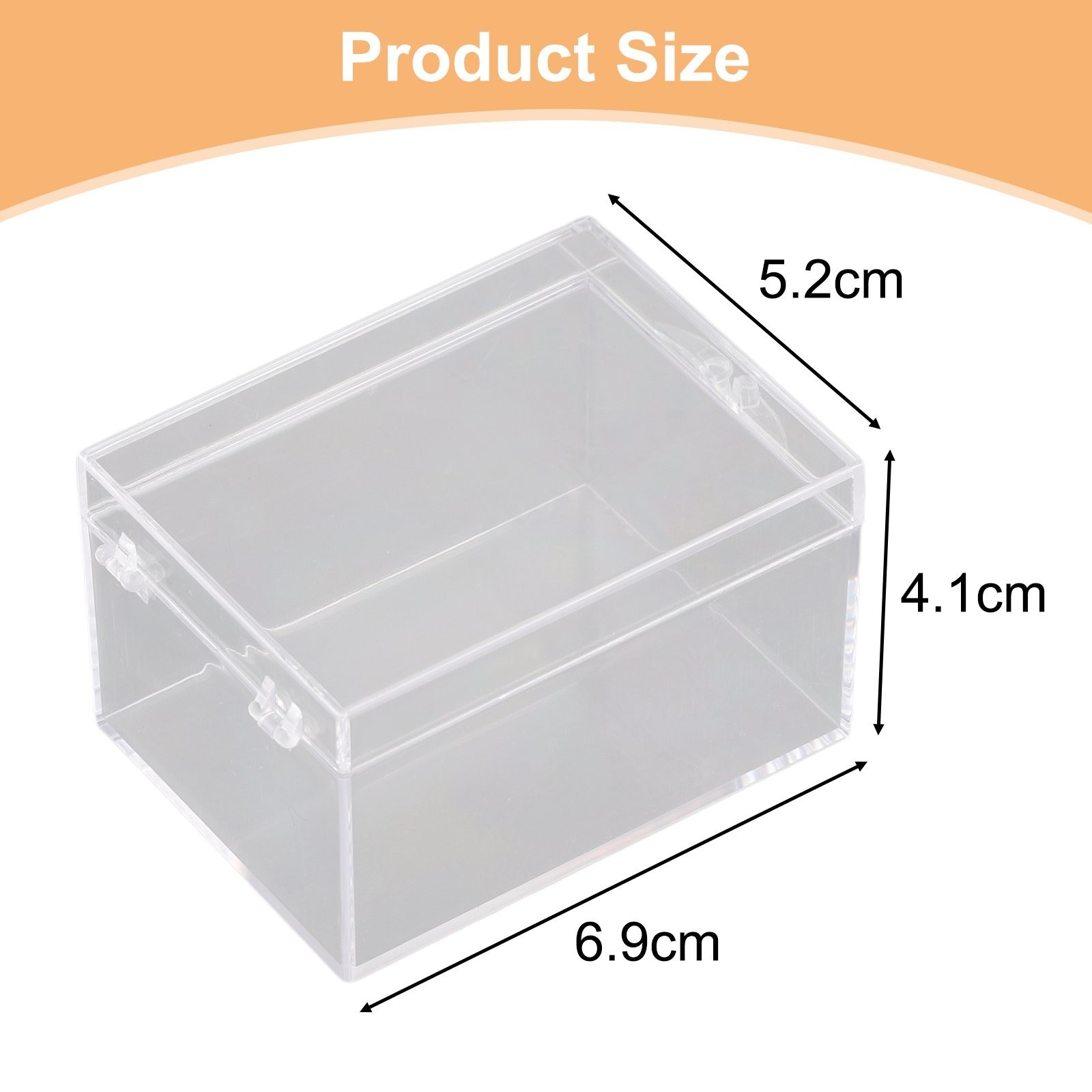 Clear Storage Case Storage Case Sizes 1PC Clear Plastic Transparent New