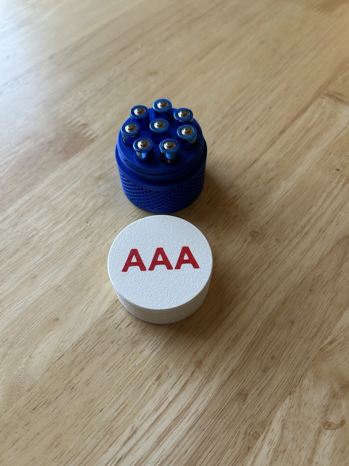 AAA and AA Battery Storage Container Set