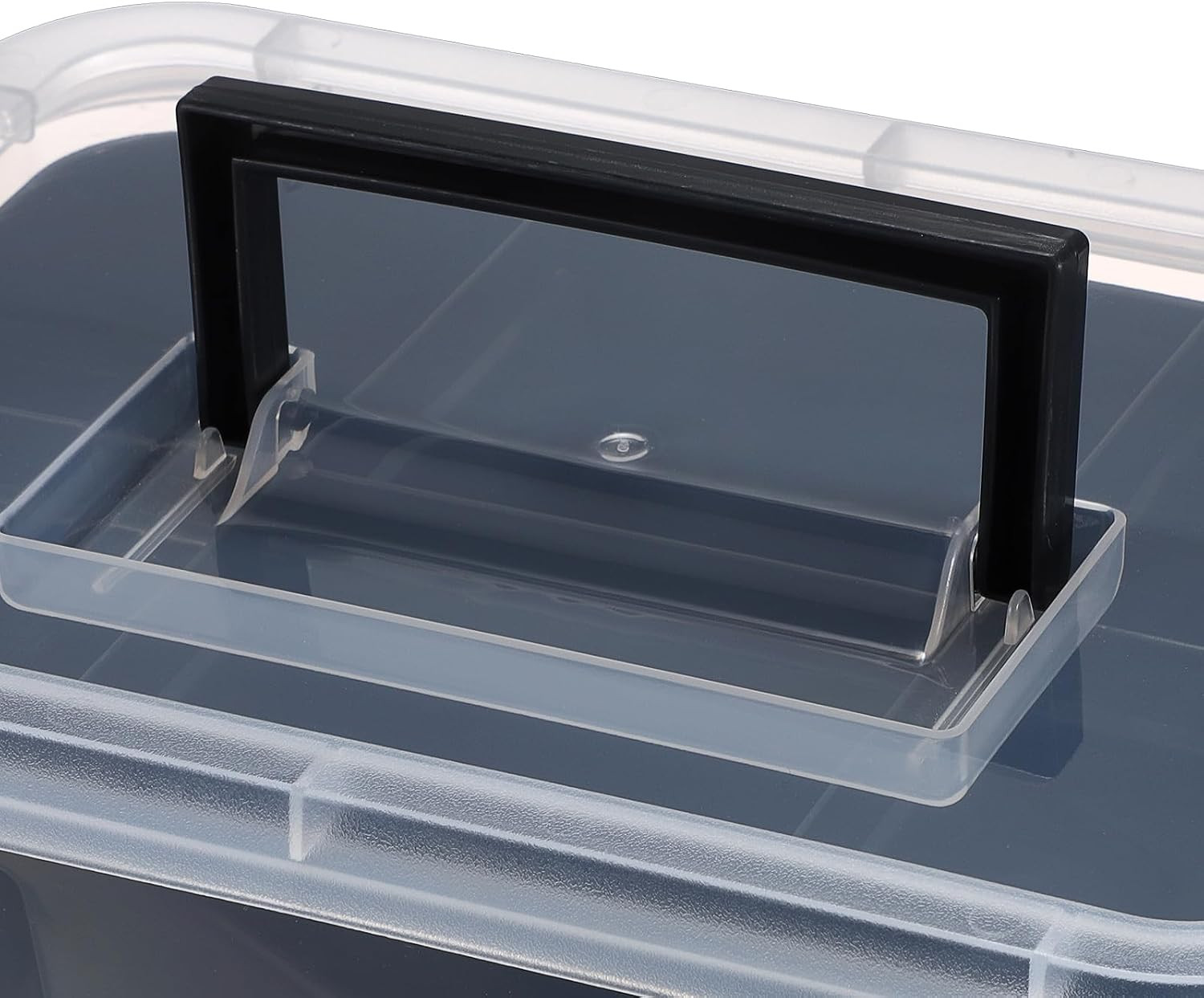 Stackable 3-Tier Plastic Storage Bins with Lids – 2 Pack Craft Organizers