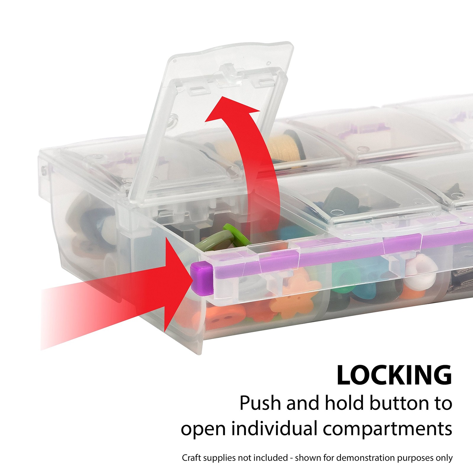 Bead Organizer and Plastic Storage Containers for Crafts, Buttons, Pins and M…