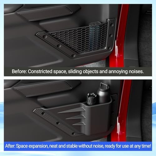 Front Door Storage Pocket Organizer for 2021-2026 Ford Bronco – 2PCS Side Door A