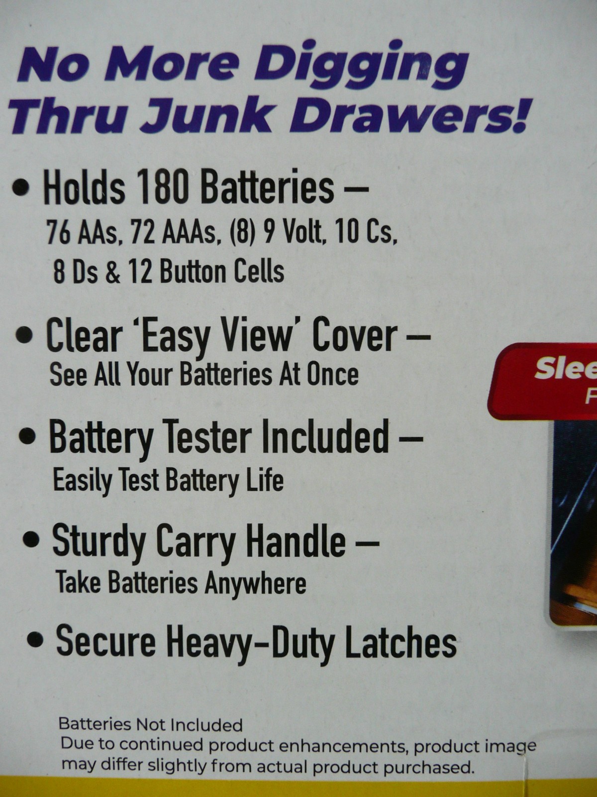 Battery Daddy Storage System Caddy Organizer With Battery Tester Seen On TV 180