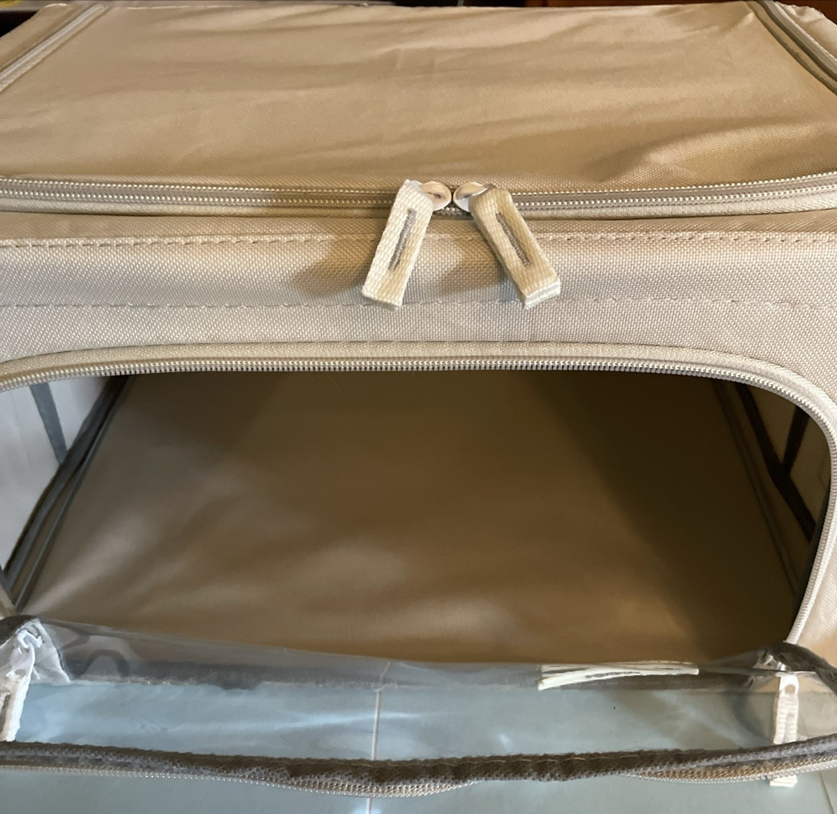 Two Collapsible Storage Scobus Containers 16&Prime; X 12&Prime; X 8&Prime;. Canvas with metal fram