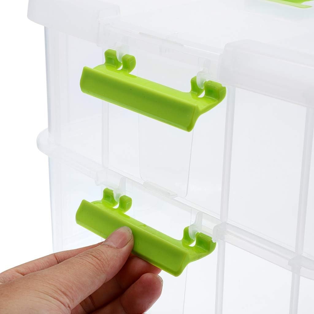 Lightweight Stack Carry Storage Container with Buckle for Safe Organization
