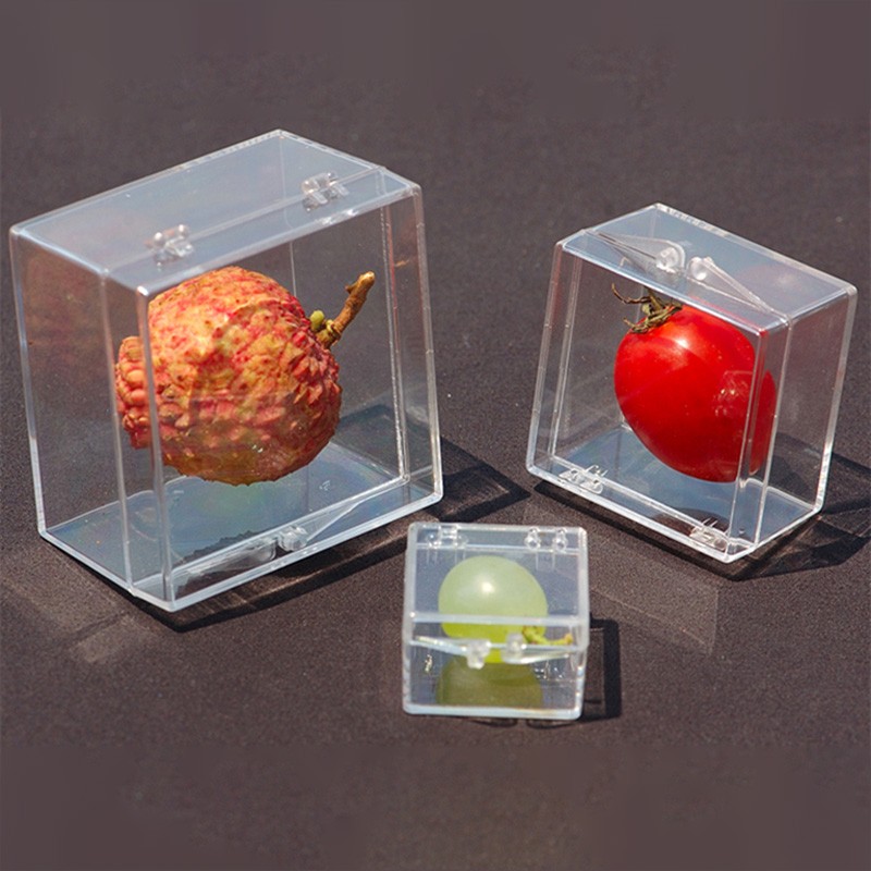 Square Clear Small Plastic Storage Box Jewelry Beads Organizer Case Container