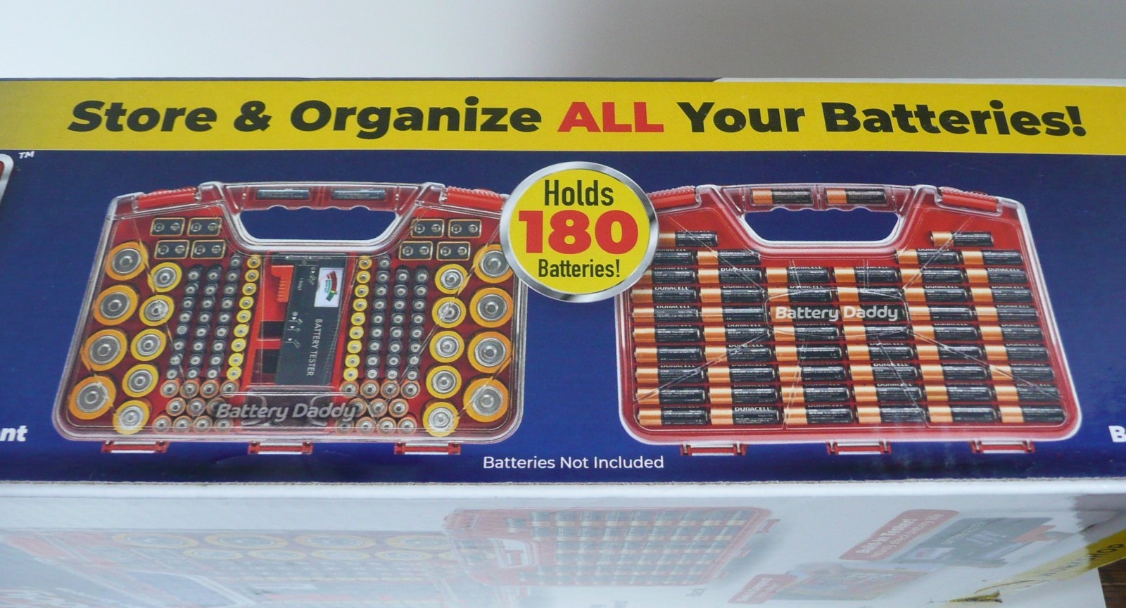 Battery Daddy Storage System Caddy Organizer With Battery Tester Seen On TV 180