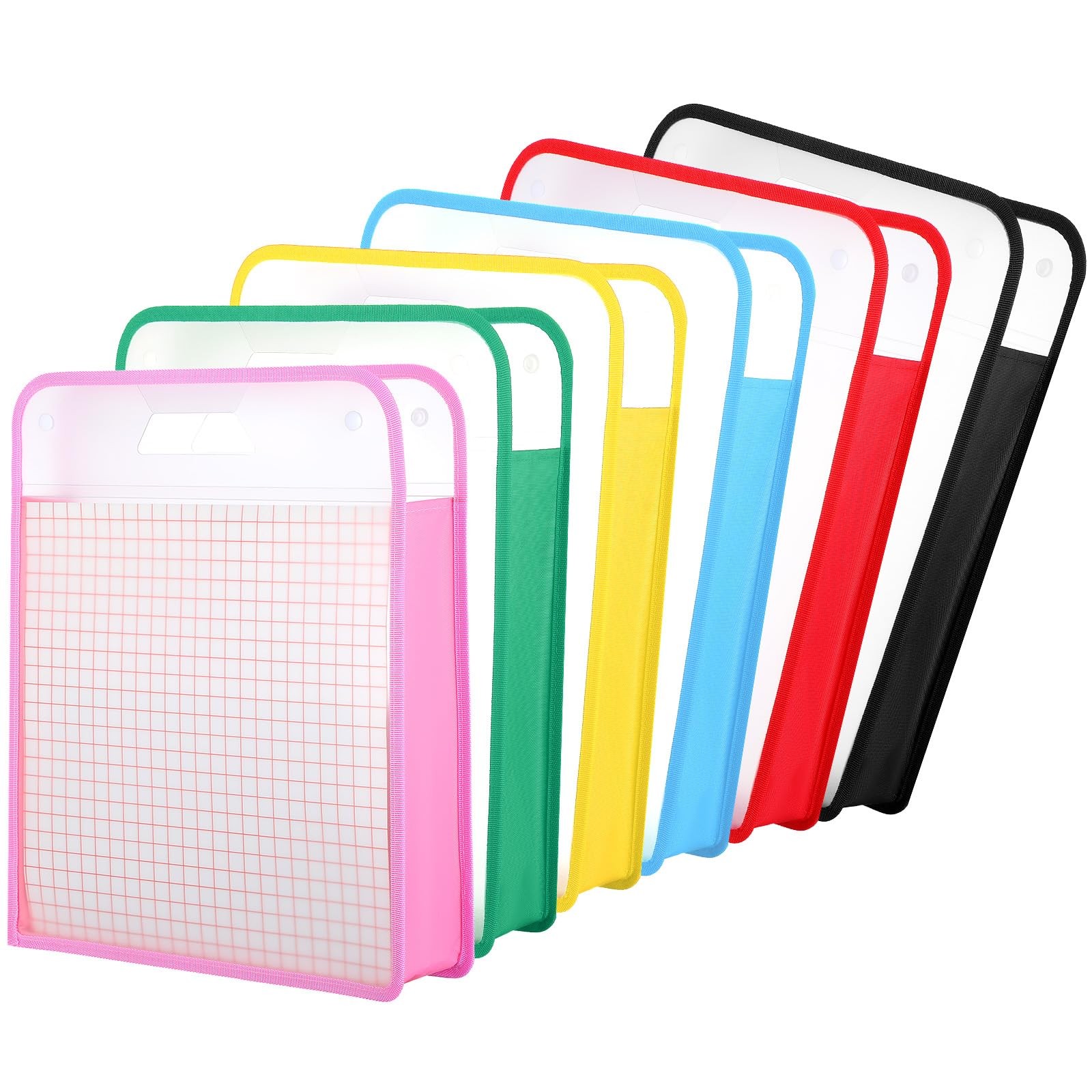 6 Pack Scrapbook Paper Storage Clear Expanding Folio Handle 12×12 In Case