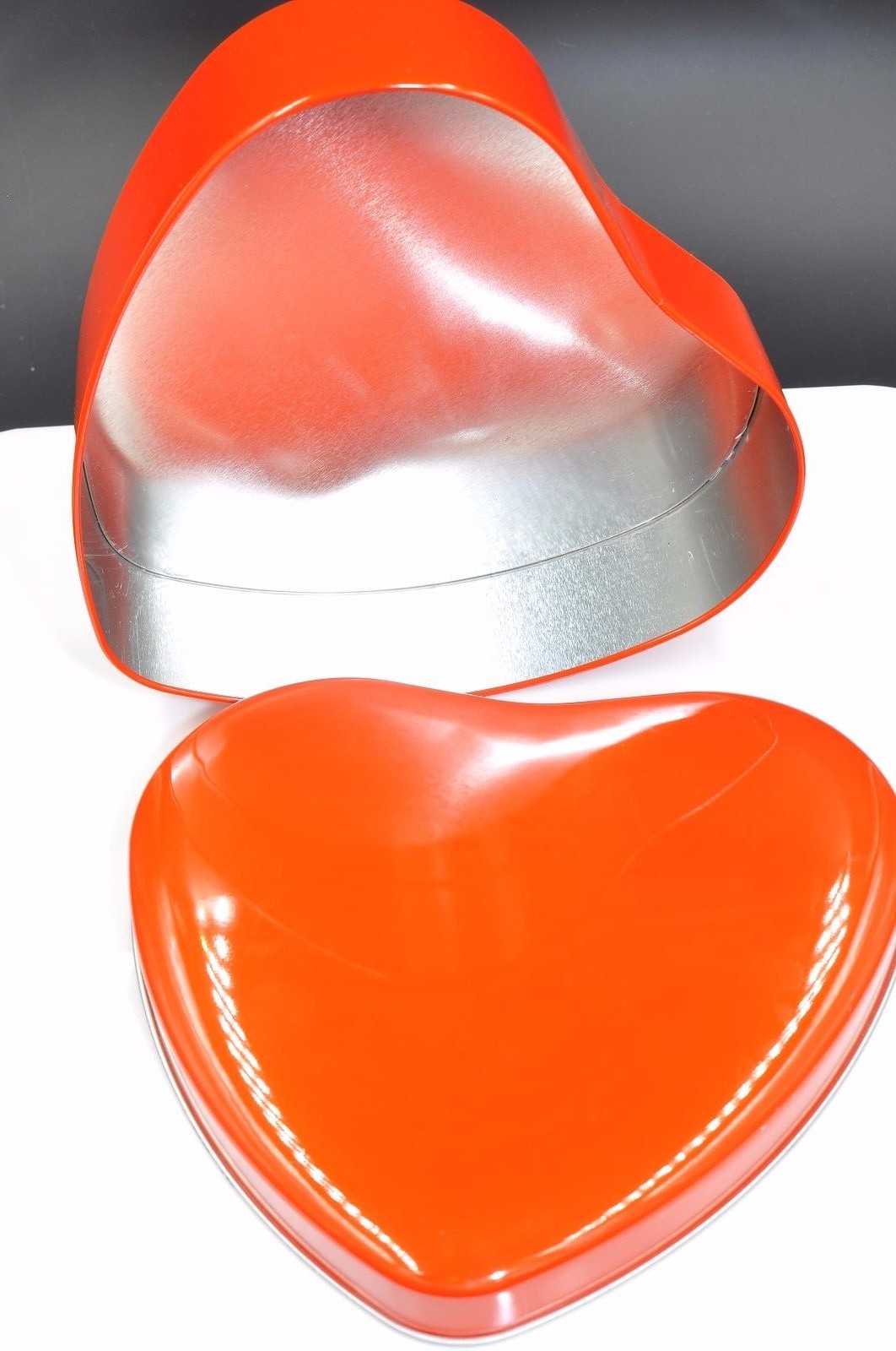 8 × New Heart Shape Metal Tin Trinket Storage Case Gift Box For Wedding Party