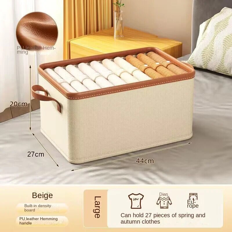 Foldable Household Clothing Fabric Storage Box Wardrobe Organization Storage Box