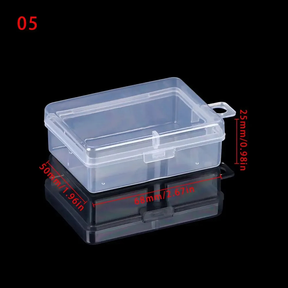 Multi Styles Small Square Clear Plastic Storage Box for Jewelry Diamond Embroide