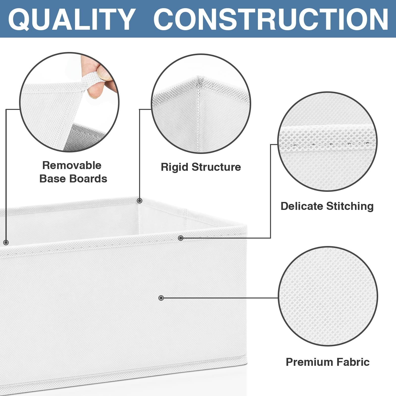 12 Pack Drawer Organizer – Fabric Closet Storage for Baby Clothes, Socks & More