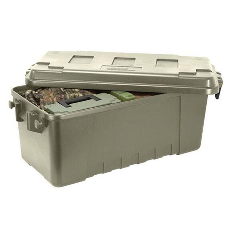 Lockable Storage Box Durable Weather Resistant Hunting Camping 68 Quart Plastic