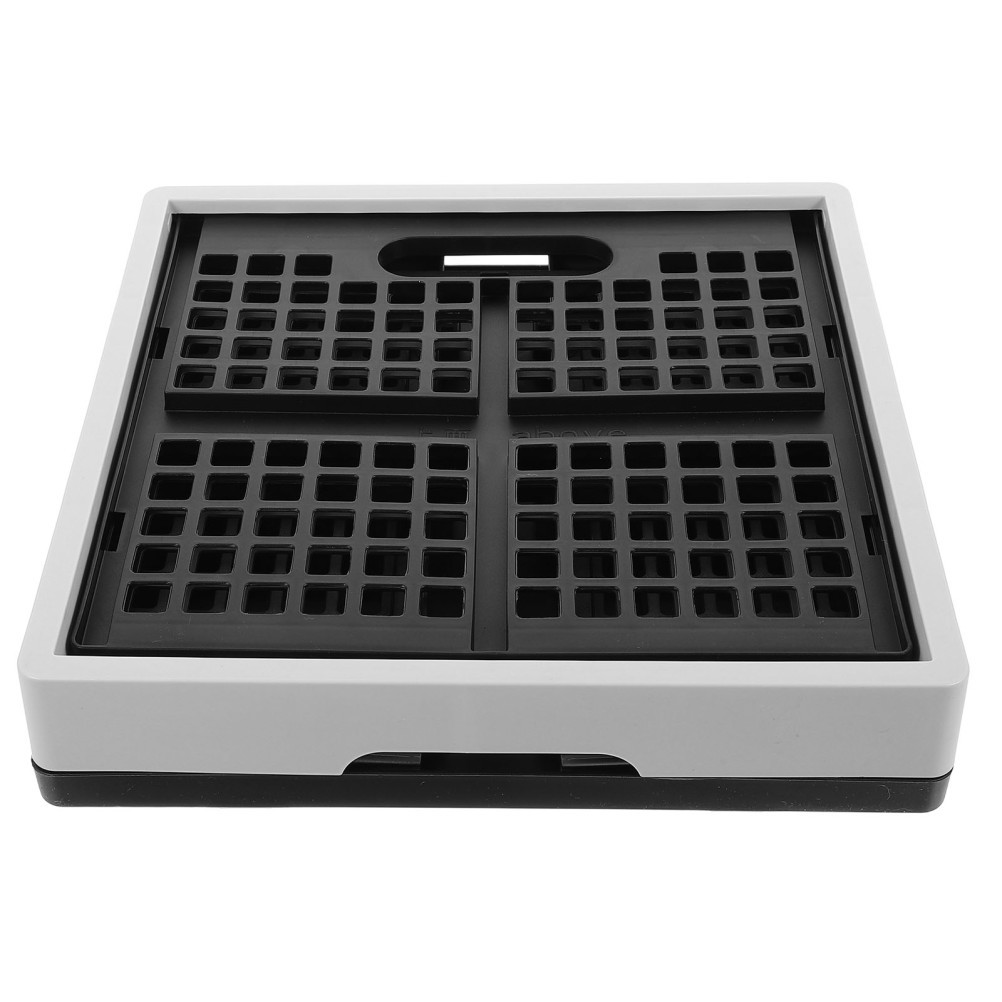 Stackable Foldable Plastic Utility Storage Bin for Auto Camping and Car Trunk