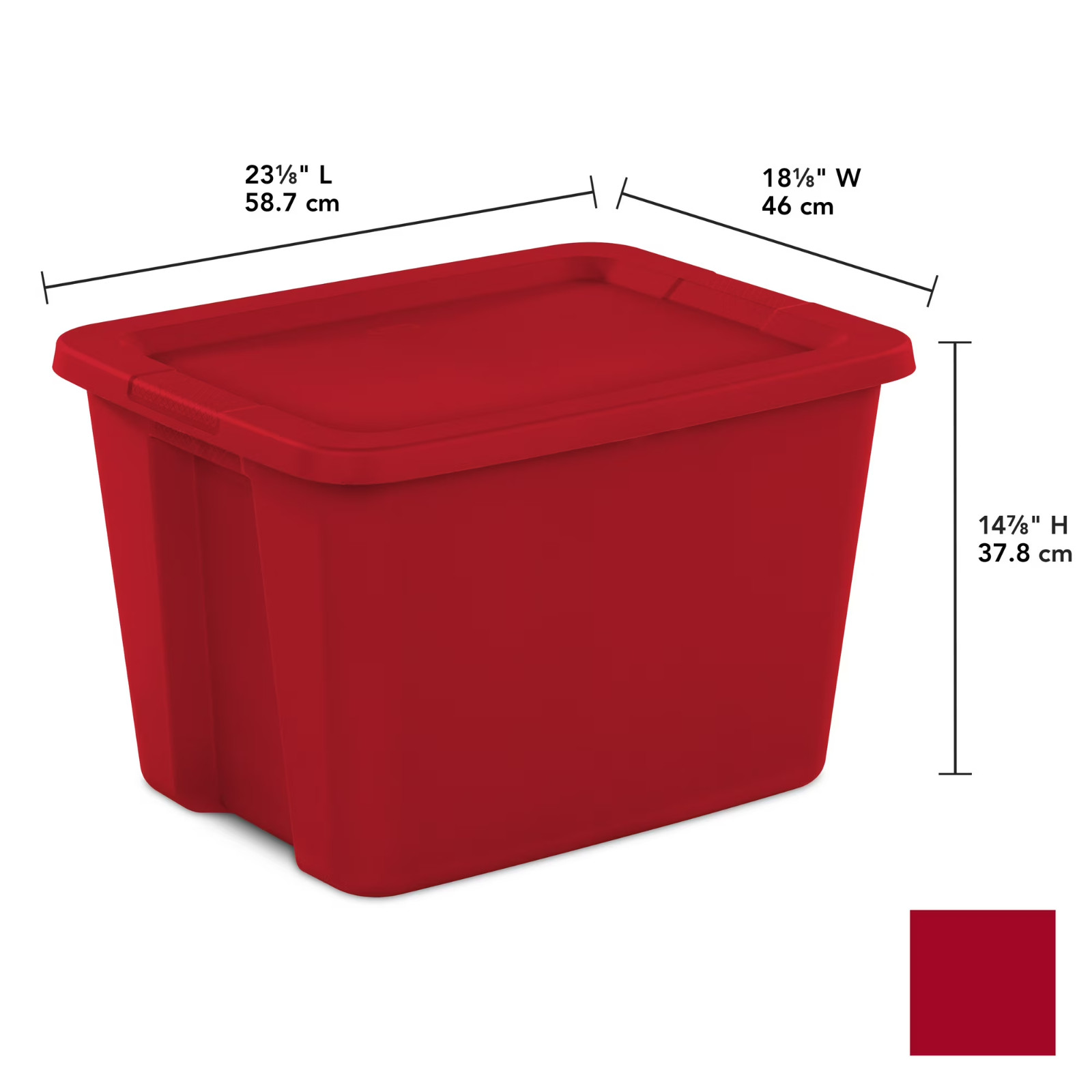 Sterilite Large Storage Bin, 18 Gallon Plastic Storage Container Pack of 8, New
