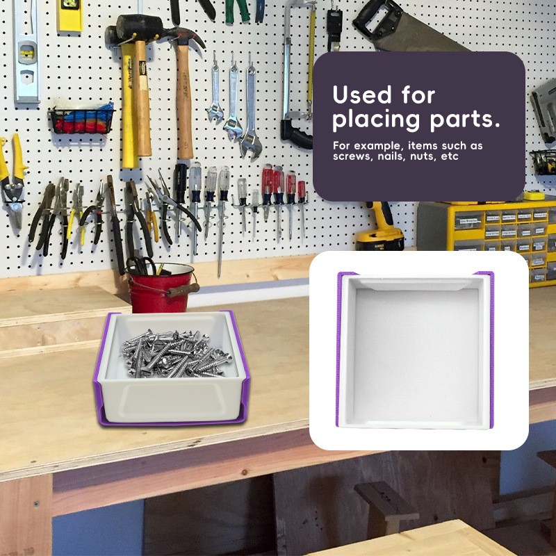 Sturdy Stackable Transparent Lightweight Dust-Proof Functional Parts Storage Box