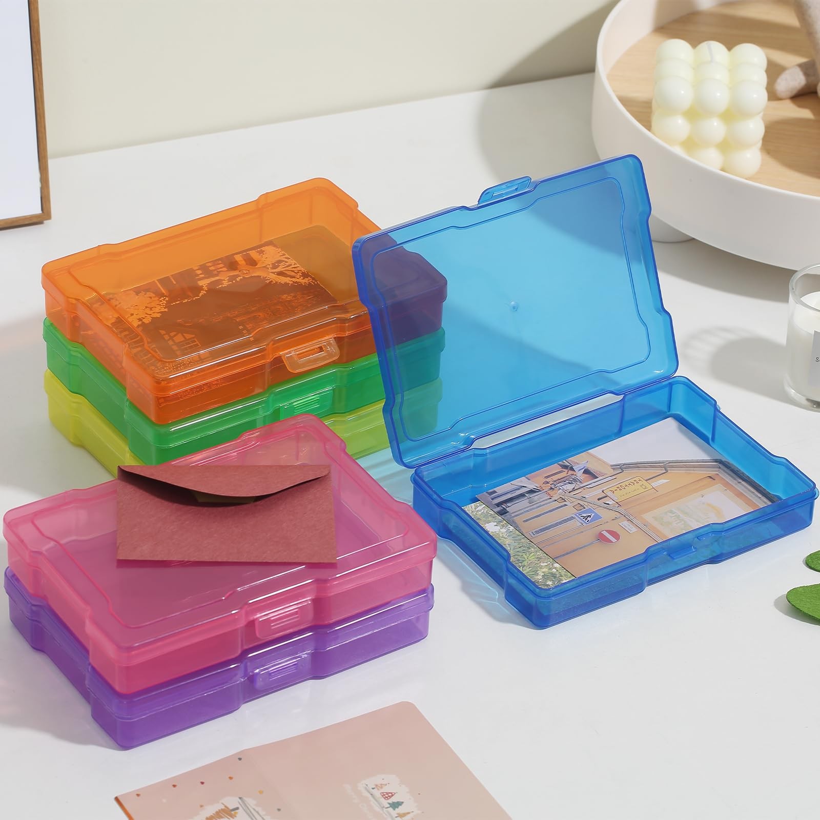 10 Pack 4×6 Inch Photo Storage Boxes Photo Organizer Cases Picture Storage