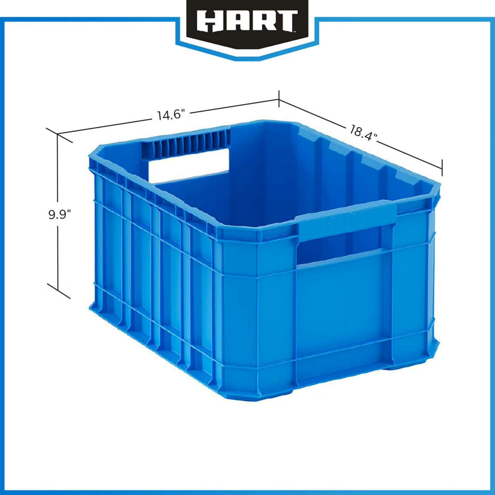 8.5 Gallon Stackable Utility Crate, Blue