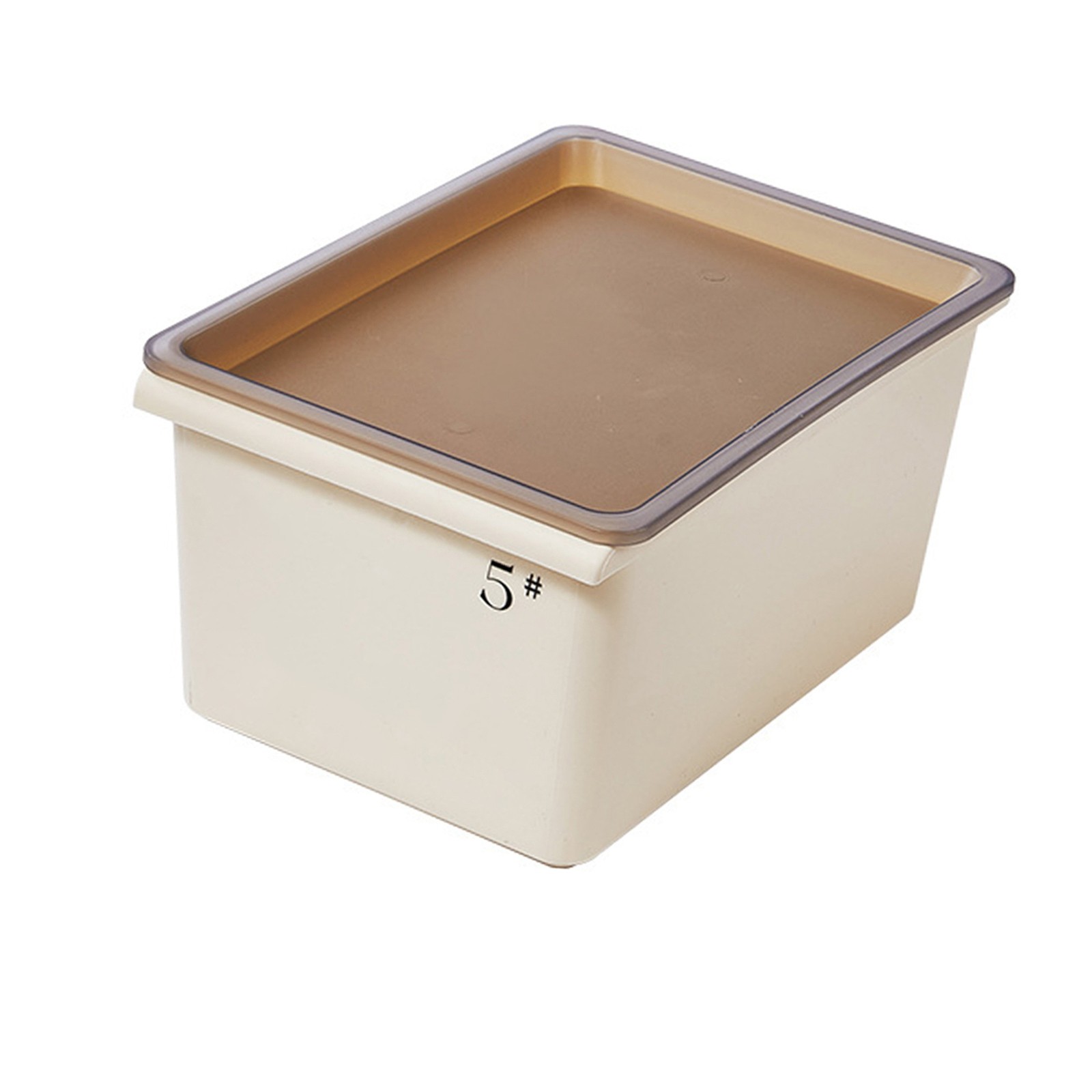 1-Storage Bin Plastic Box With Lid Stackable Organizer For Closet Bedroom