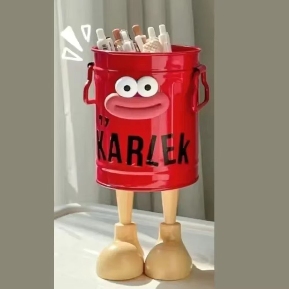 Cartoon Desk Organizer Pen Pencil Holder Office Stationery Storage